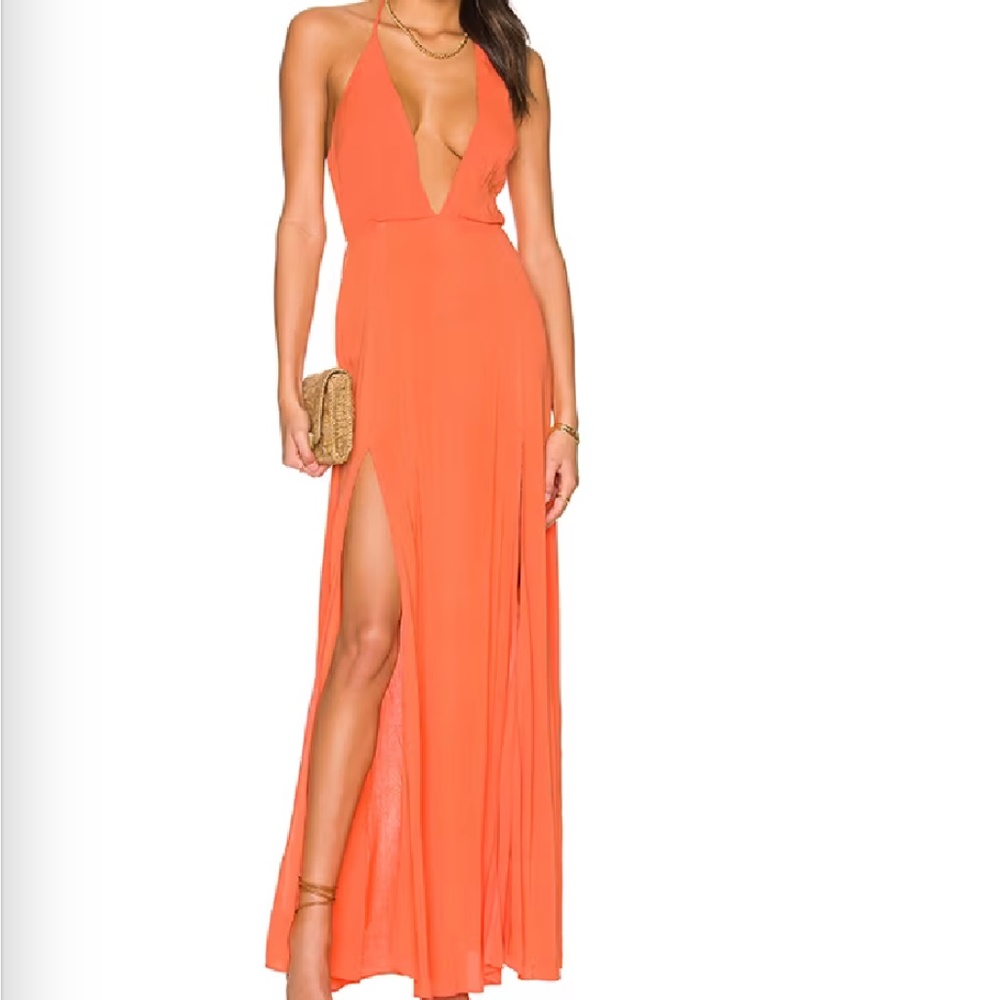 superdown arina maxi dress in size medium
